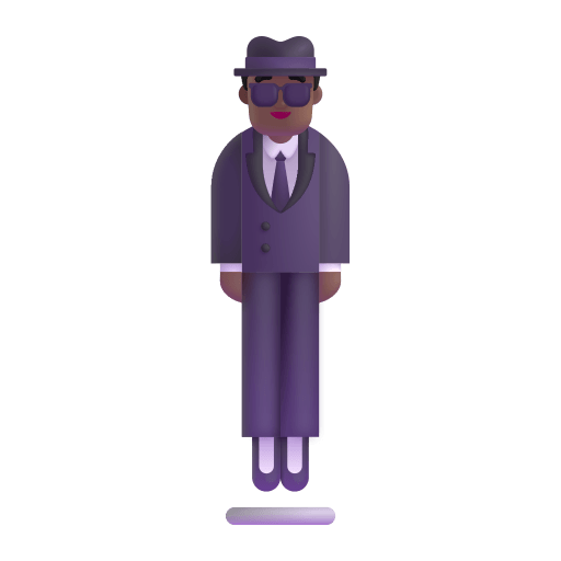 Person-In-Suit-Levitating-3d-Medium-Dark icon