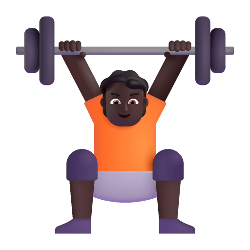Person-Lifting-Weights-3d-Dark icon