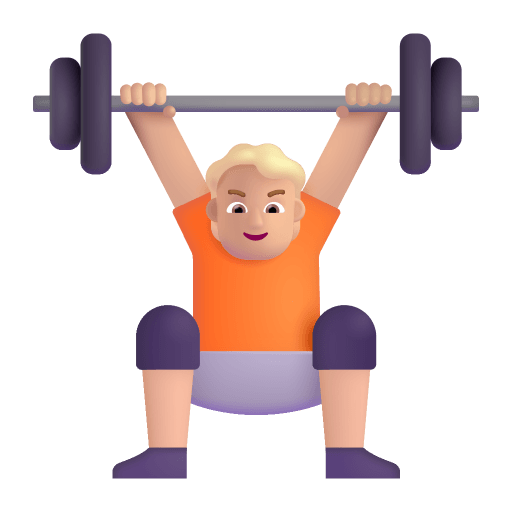 Person-Lifting-Weights-3d-Medium-Light icon