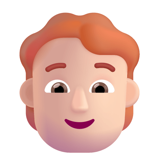 Person-Red-Hair-3d-Light icon