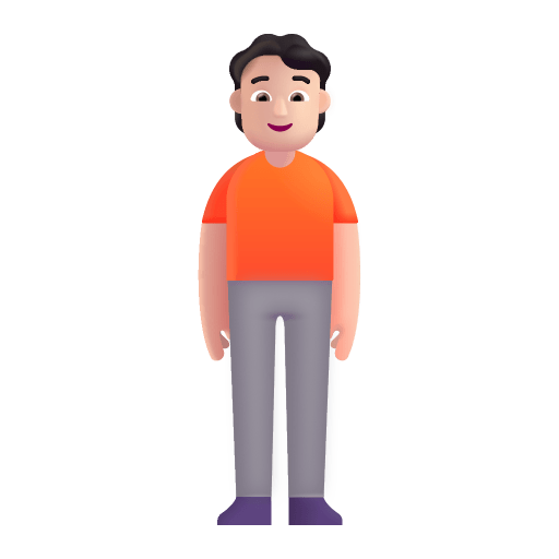 Person-Standing-3d-Light icon