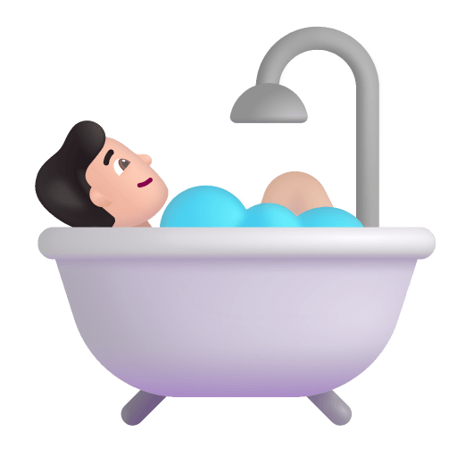 Person-Taking-Bath-3d-Light icon