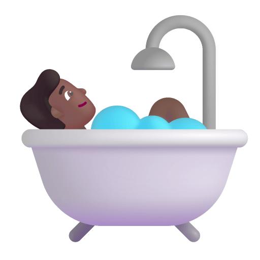 Person-Taking-Bath-3d-Medium-Dark icon