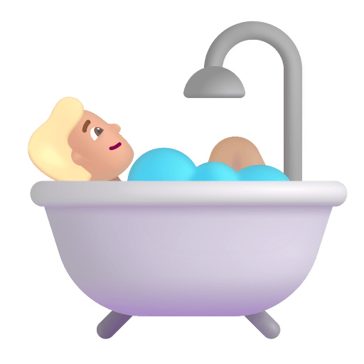 Person-Taking-Bath-3d-Medium-Light icon