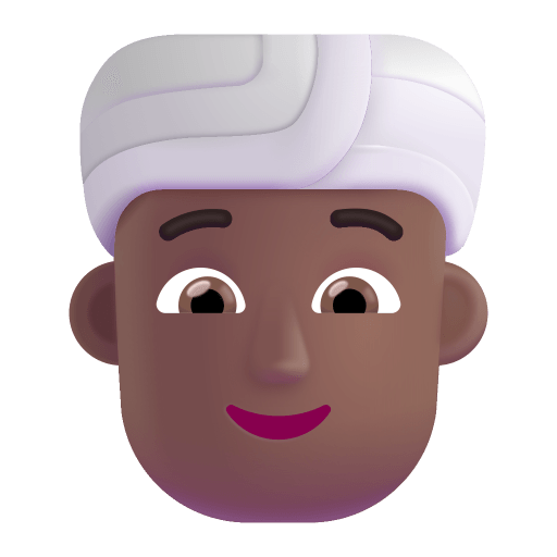 Person-Wearing-Turban-3d-Medium-Dark icon