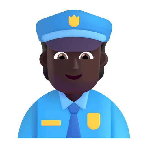 Police-Officer-3d-Dark icon