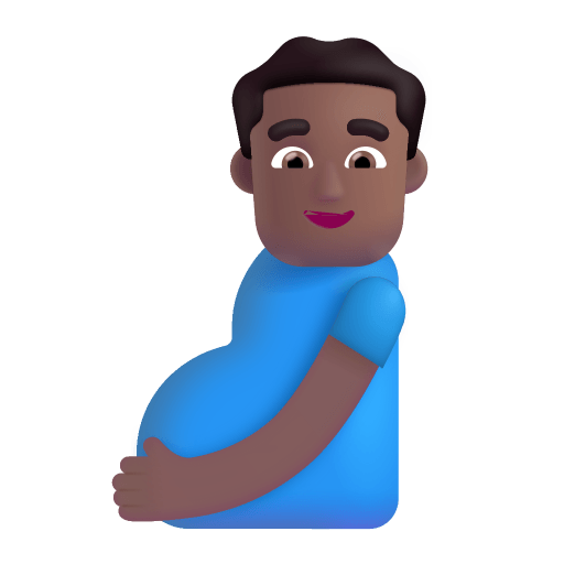 Pregnant-Man-3d-Medium-Dark icon