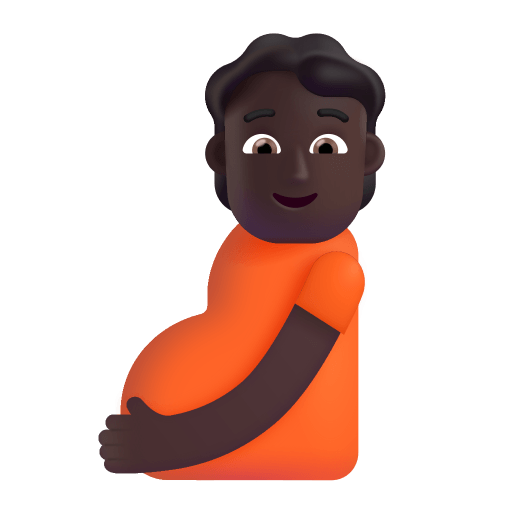 Pregnant Person 3d Dark icon