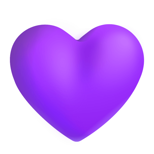 Purple-Heart-3d icon