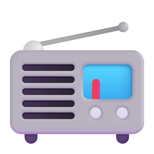 Radio-3d icon