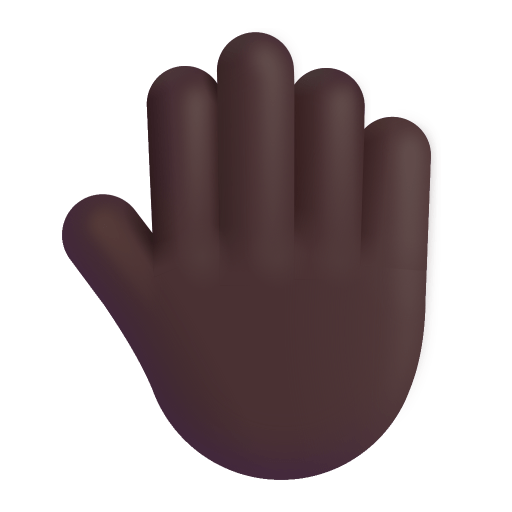 Raised-Back-Of-Hand-3d-Dark icon