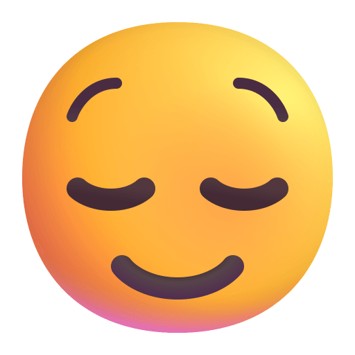 Relieved-Face-3d icon