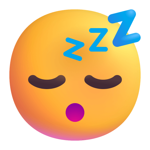 Sleeping-Face-3d icon