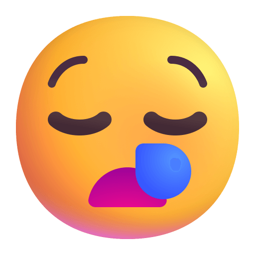 Sleepy-Face-3d icon