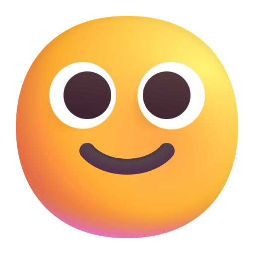 Slightly-Smiling-Face-3d icon