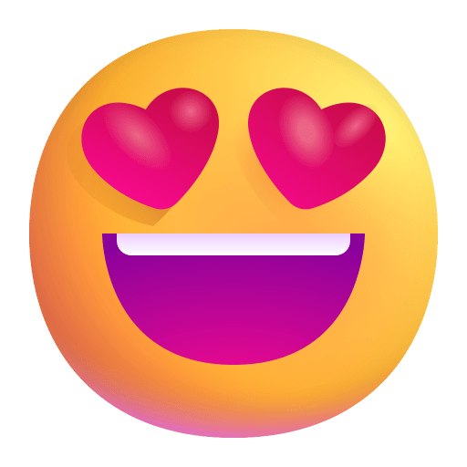 Smiling-Face-With-Heart-Eyes-3d icon