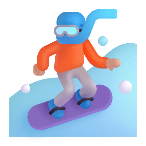 Snowboarder-3d-Medium-Light icon
