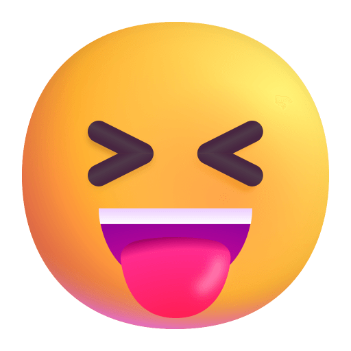 Squinting-Face-With-Tongue-3d icon