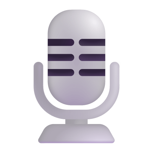 Studio-Microphone-3d icon