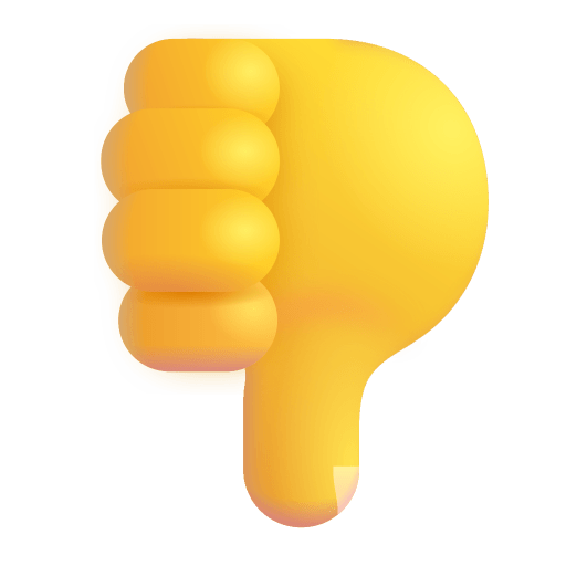 Thumbs Down 3d Default icon