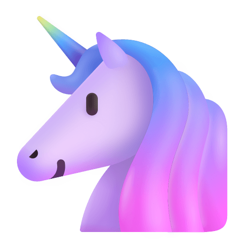 Unicorn 3d icon