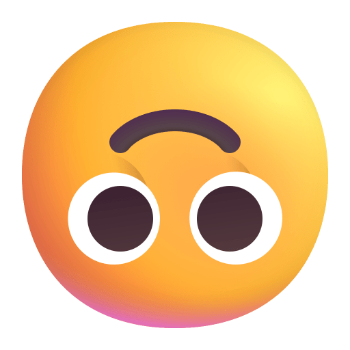 Upside-Down-Face-3d icon