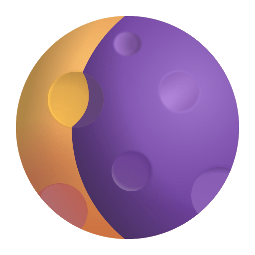 Waning-Crescent-Moon-3d icon