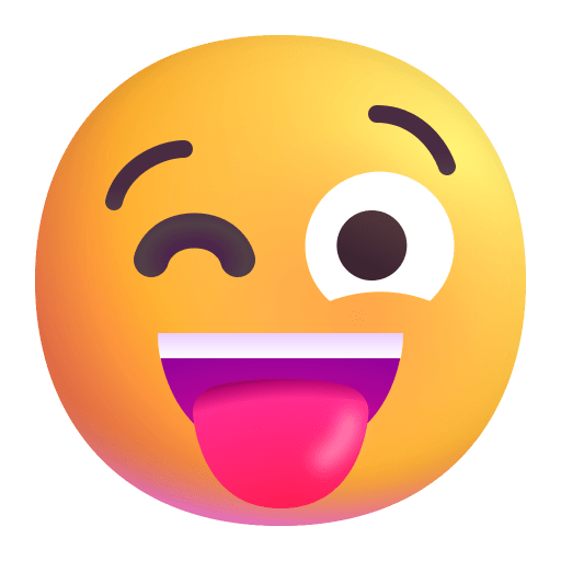 Winking-Face-With-Tongue-3d icon