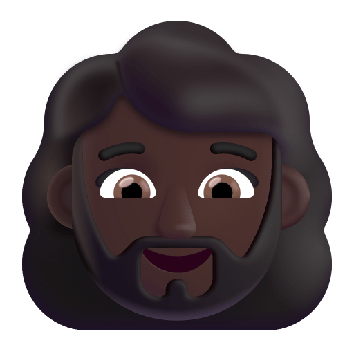 Woman-Beard-3d-Dark icon