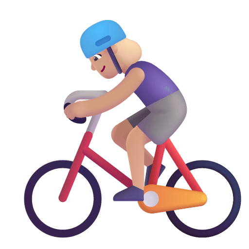 Woman-Biking-3d-Medium-Light icon