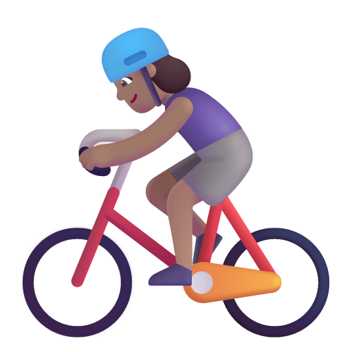 Woman-Biking-3d-Medium icon