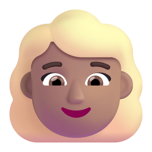 Woman-Blonde-Hair-3d-Medium icon