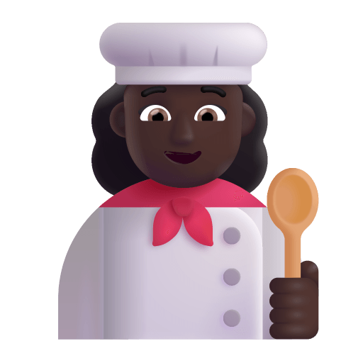 Woman Cook 3d Dark icon