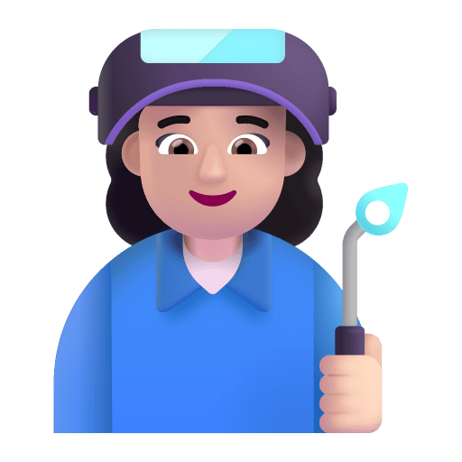 Woman-Factory-Worker-3d-Light icon