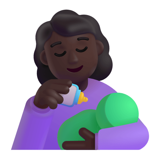 Woman-Feeding-Baby-3d-Dark icon