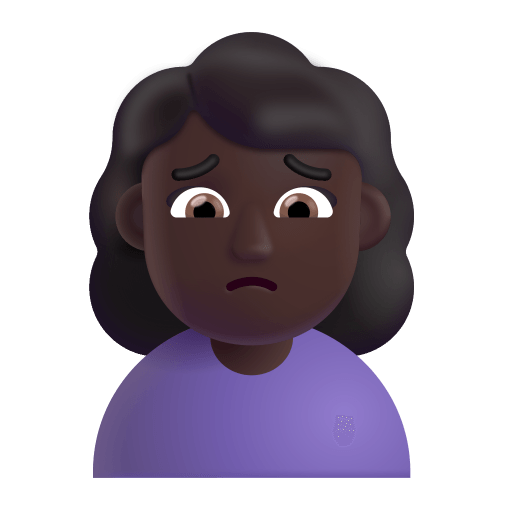 Woman-Frowning-3d-Dark icon