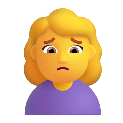 Woman-Frowning-3d-Default icon