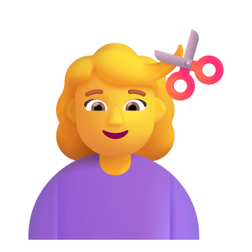 Woman-Getting-Haircut-3d-Default icon