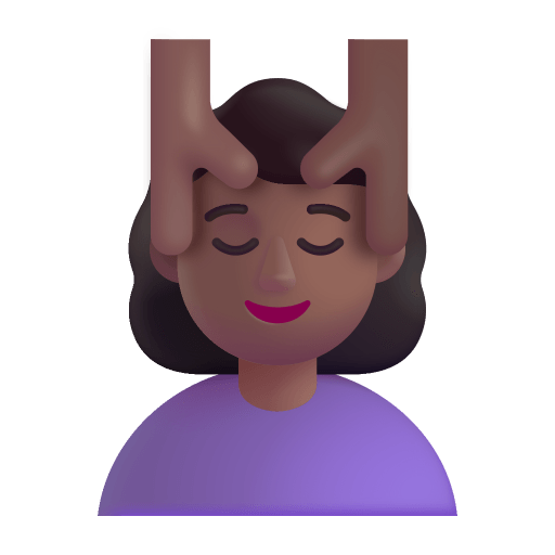 Woman Getting Massage 3d Medium Dark icon