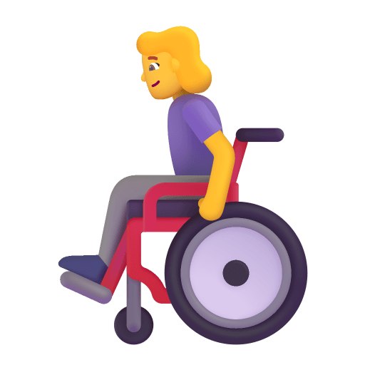 Woman-In-Manual-Wheelchair-3d-Default icon