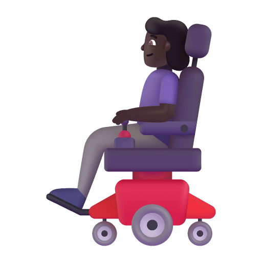 Woman-In-Motorized-Wheelchair-3d-Dark icon