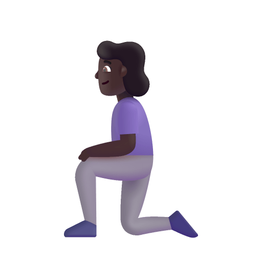 Woman-Kneeling-3d-Dark icon