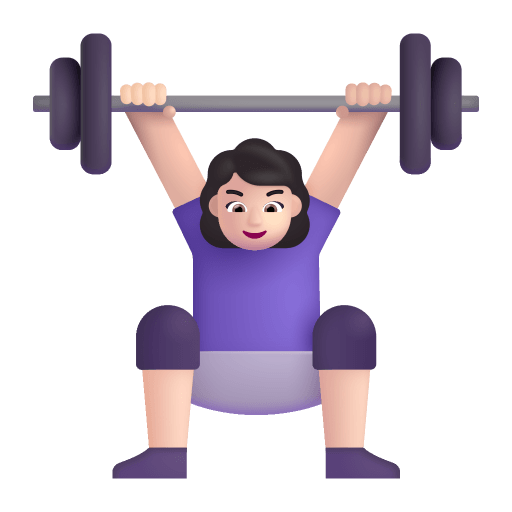 Woman-Lifting-Weights-3d-Light icon