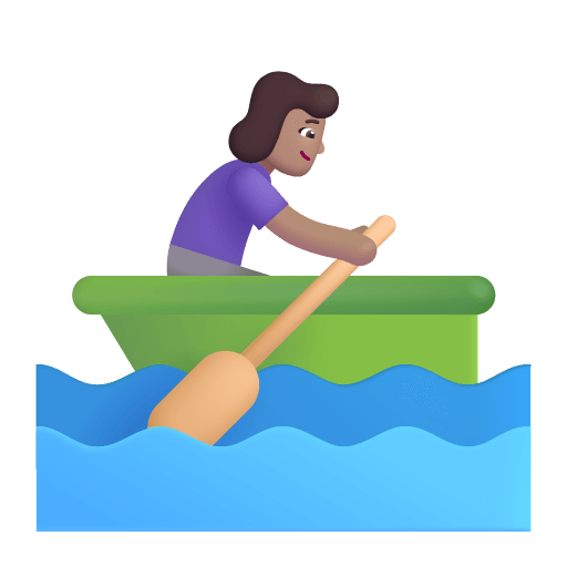 Woman-Rowing-Boat-3d-Medium icon