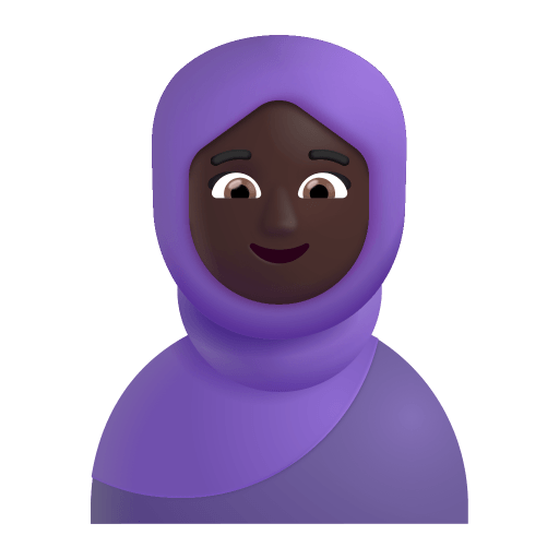 Woman-With-Headscarf-3d-Dark icon