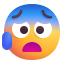 Anxious Face With Sweat 3d icon