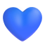 Blue Heart 3d icon