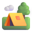 Camping 3d icon