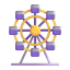 Ferris Wheel 3d icon