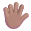 Hand With Fingers Splayed 3d Medium icon